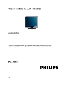 Manuale Philips 20HFL3330D LCD televisore