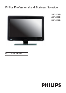 Manual Philips 22HFL3350D LCD Television