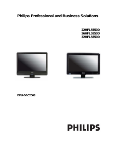 Bedienungsanleitung Philips 22HFL5550D LCD fernseher