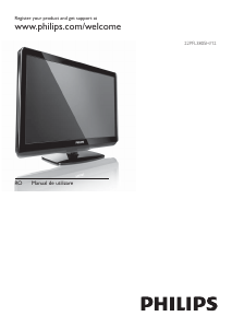 Manual Philips 22PFL3805H Televizor LCD