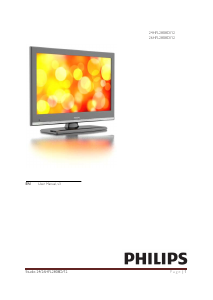 Manual Philips 24HFL2808D LCD Television