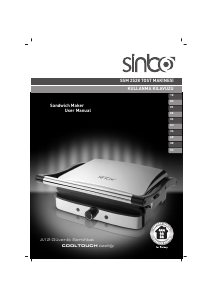 Manual Sinbo SSM 2528 Contact Grill