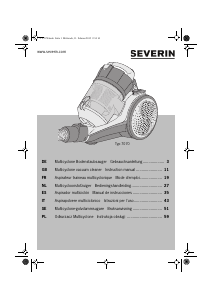 Mode d’emploi Severin CY 7070 Aspirateur