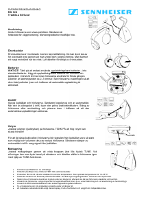 Bruksanvisning Sennheiser RS 120 Hörlurar