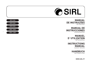 Manual de uso SIRL BRH 800 Mezclador de cemento