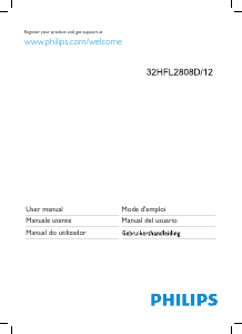 Manuale Philips 32HFL2808D LCD televisore