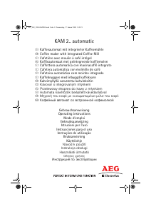 Εγχειρίδιο AEG-Electrolux KAM200 Μηχανή καφέ