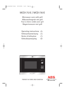 Mode d’emploi AEG-Electrolux MCD1761E-M Micro-onde