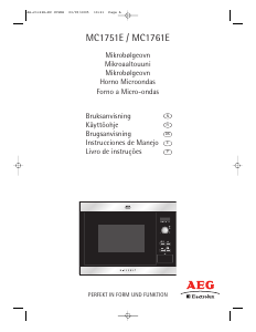 Manual de uso AEG-Electrolux MC1761E-W Microondas