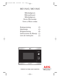 Käyttöohje AEG-Electrolux MC1751E-A Mikroaaltouuni