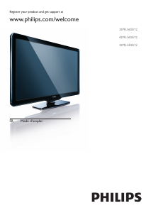 Mode d’emploi Philips 32PFL3205 Téléviseur LCD