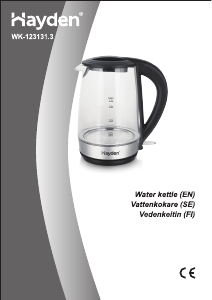 Manual Hayden WK-123131.3 Kettle