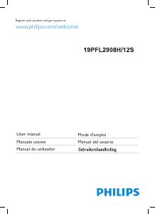 Manuale Philips 19PFL2908H LED televisore