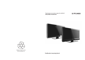 Kasutusjuhend Philips 32PFL3403D LCD-teler
