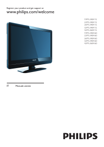 Manuale Philips 32PFL3404 LCD televisore