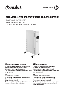 Instrukcja Anslut 014-520 Ogrzewacz
