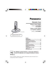 Manuale Panasonic KX-TG1072JT Telefono senza fili