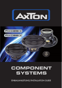 Manual AXTON AXC25IX Car Speaker