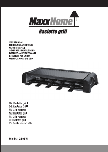 Manual de uso MaxxHome 21854 Raclette grill