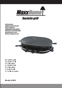 Instrukcja MaxxHome 21853 Grill Raclette