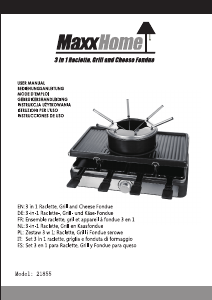 Instrukcja MaxxHome 21855 Grill Raclette