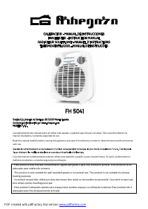 Manual de uso Orbegozo FH 5041 Calefactor