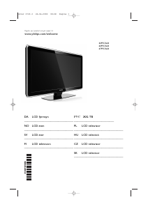 Manuál Philips 32PFL7623D LCD televize