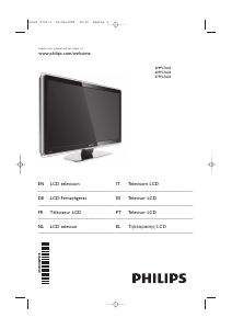 Manual Philips 32PFL7623D Televisor LCD