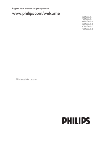 Manual de uso Philips 32PFL7695H Televisor de LCD