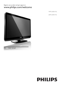 Manual Philips 26PFL3205H LED Television