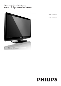 Manual de uso Philips 26PFL3205H Televisor de LED