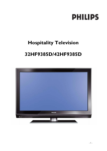 Manuál Philips 42HF9385D LCD televize