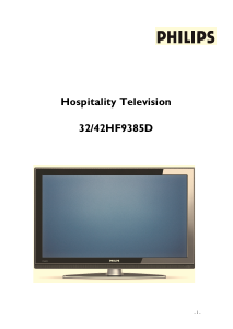Manuale Philips 42HF9385D LCD televisore