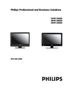 Manual Philips 42HFL5850D LCD Television