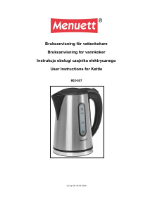 Handleiding Menuett 802-537 Waterkoker