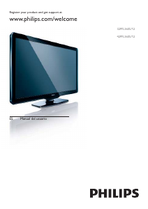 Manual de uso Philips 42PFL3605 Televisor de LCD