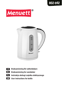 Handleiding Menuett 802-692 Waterkoker