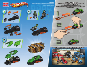 Mode d’emploi Mega Bloks set 91702 Hot Wheels Voiture de course