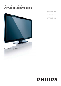 Instrukcja Philips 42PFL3605H Telewizor LCD