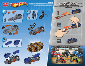 Bedienungsanleitung Mega Bloks set 91703 Hot Wheels Präzisions-Schlitten