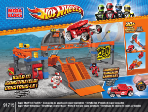 Handleiding Mega Bloks set 91715 Hot Wheels Super stunt test facility