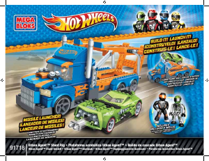 Handleiding Mega Bloks set 91718 Hot Wheels Urban agent stunt rig