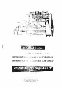 Bruksanvisning Marna M3 Båtmotor