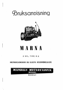 Bruksanvisning Marna R2 Båtmotor