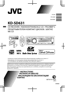Instrukcja JVC KD-SD631 Radio samochodowe