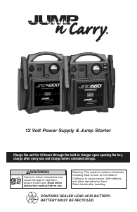 Manual de uso Jump-N-Carry JNC660 Arrancador instantáneo