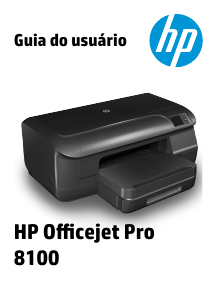 Manual HP Officejet Pro 8100 Impressora