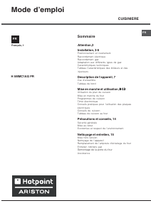 Mode d’emploi Hotpoint-Ariston H5MMC1AG (X) FR Cuisinière