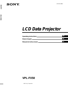 Manual de uso Sony VPL-FX50 Proyector