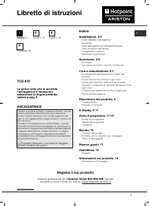 Manual de uso Hotpoint-Ariston TCD 872 6HM1 Secadora